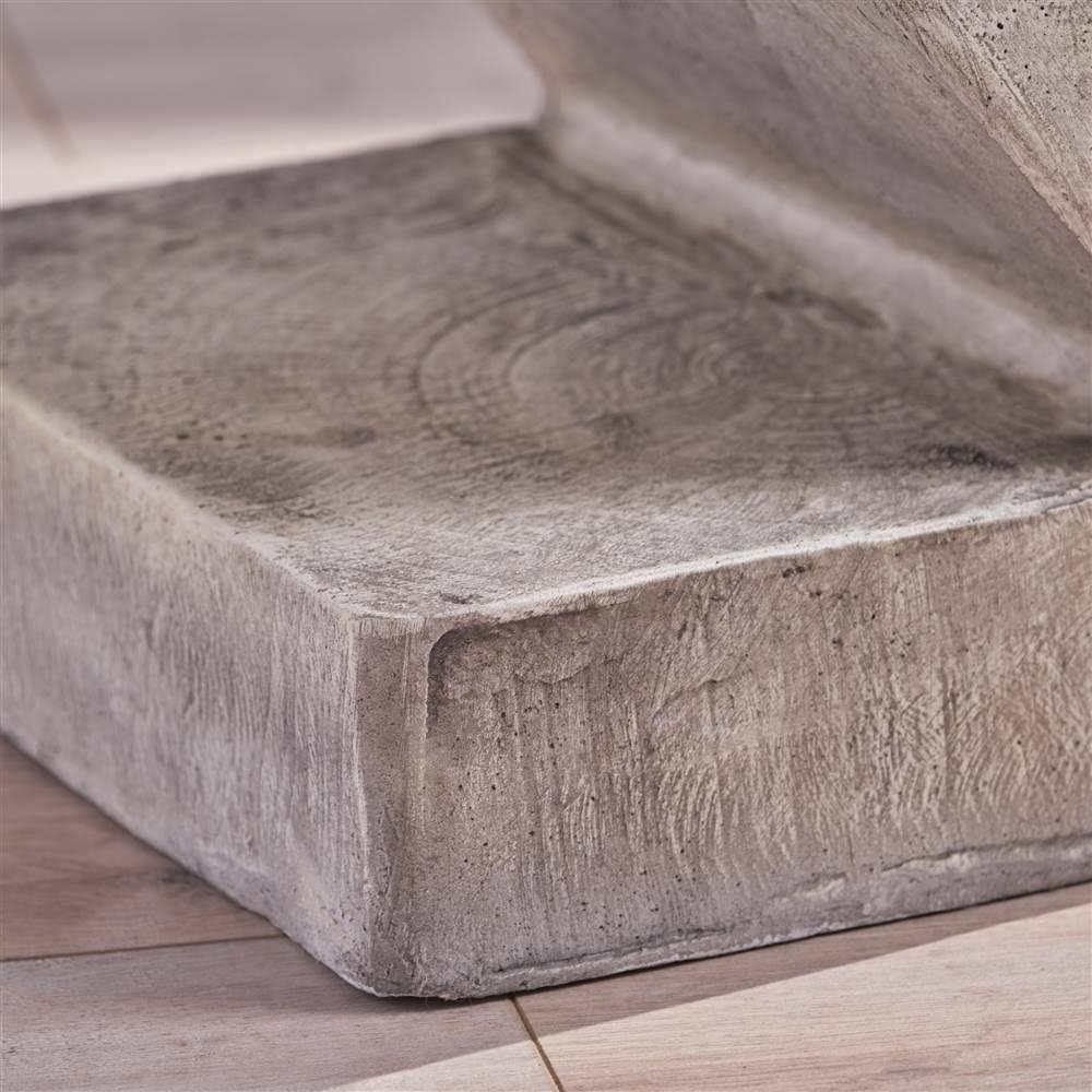 16 in. Light Gray Concrete Accent Table N12344
