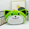 Green Foxes Plush Stuffed Animal Pillow B343
