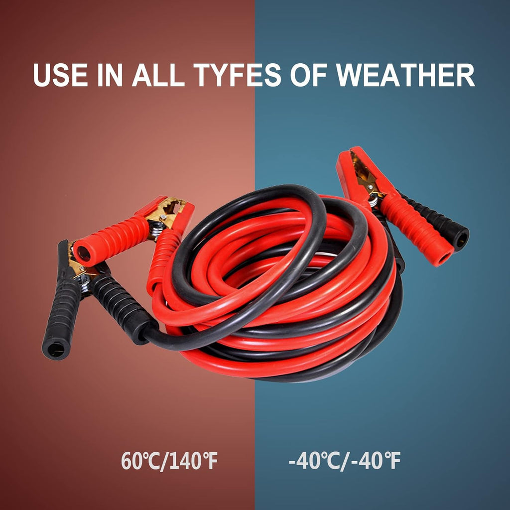 2500AMP 2 Gauge x 10Ft Jumper Cables Pack of 2 Z29813