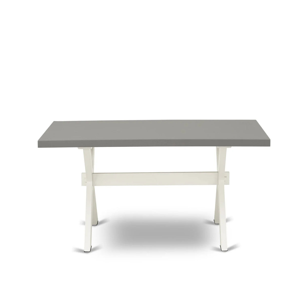 7-piece Wood Dining Set in White/Doeskin K17786