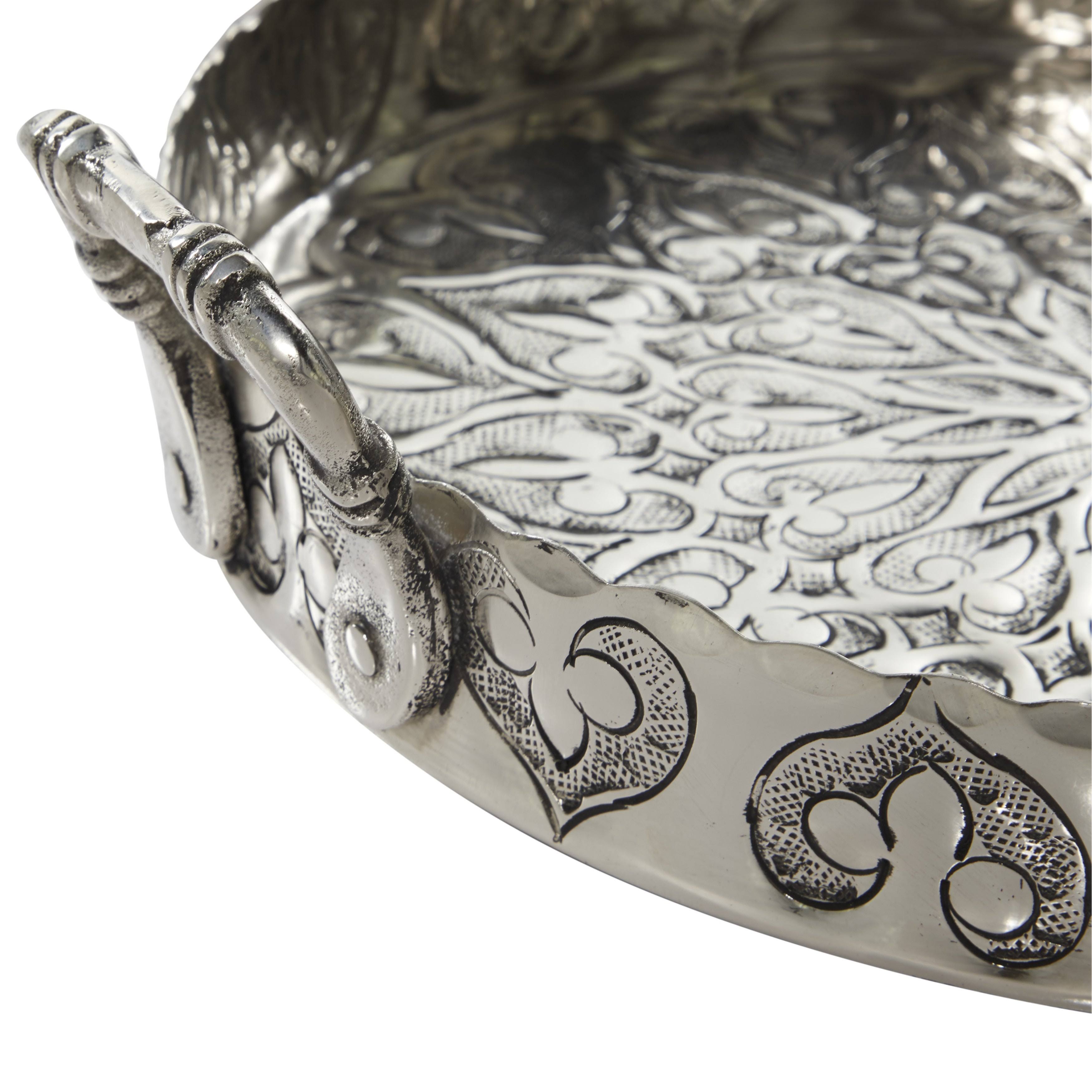 Silver Aluminum Tray (Set of 3) R897842