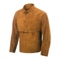 Cowhide Welding Cape Sleeves with Bib Brown 3X-Lrg F5269