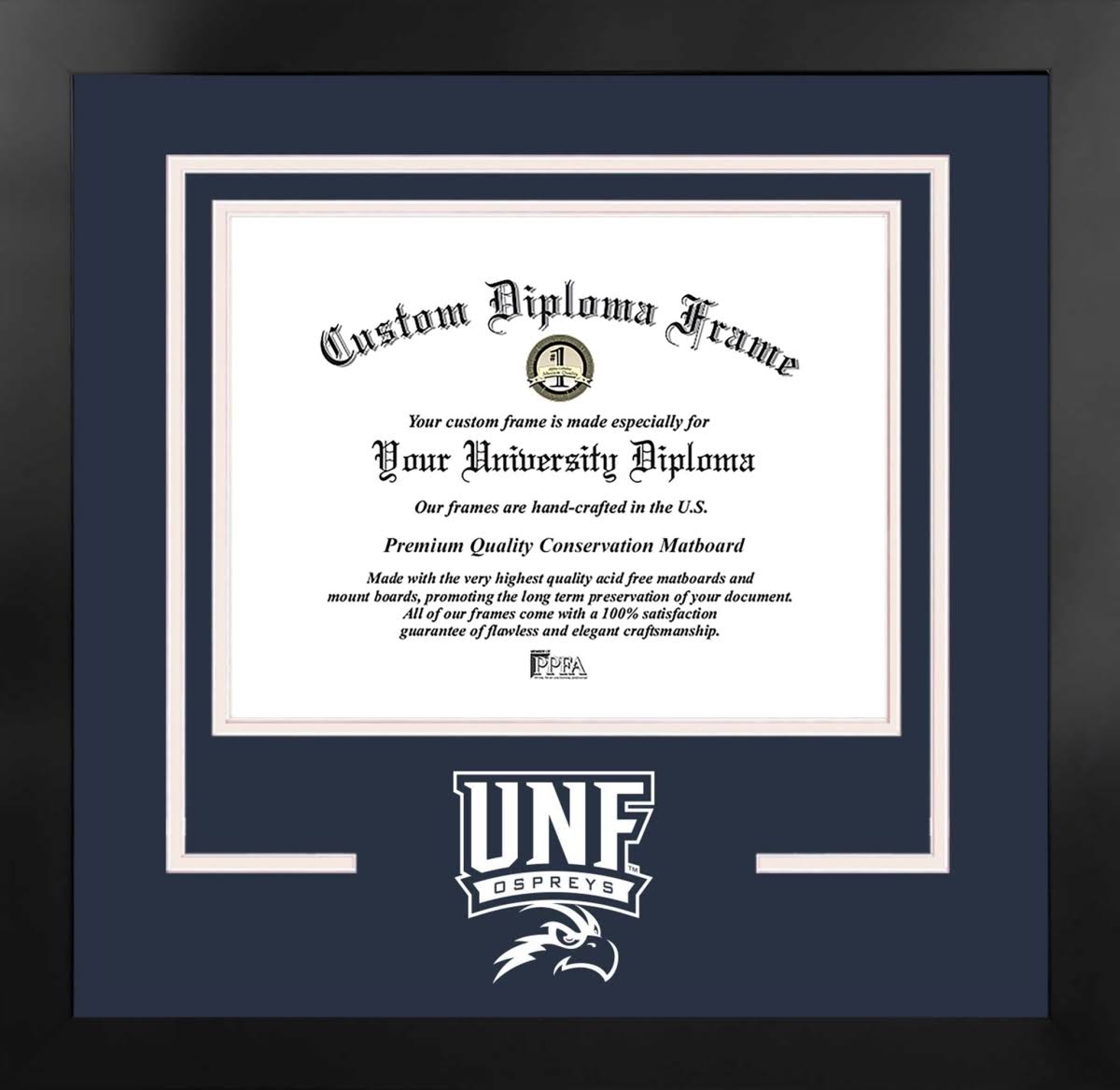11 x 8.5 in. Black Frame Diploma O53361