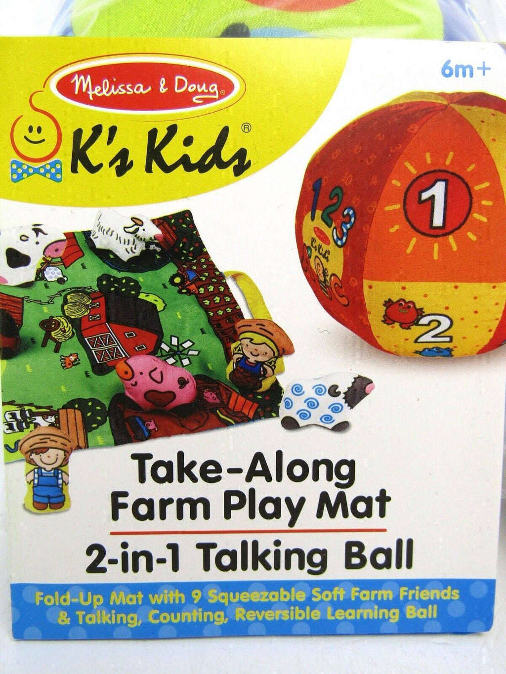 2-in-1 Talking Ball and Take-Along Farm Play Mat H690