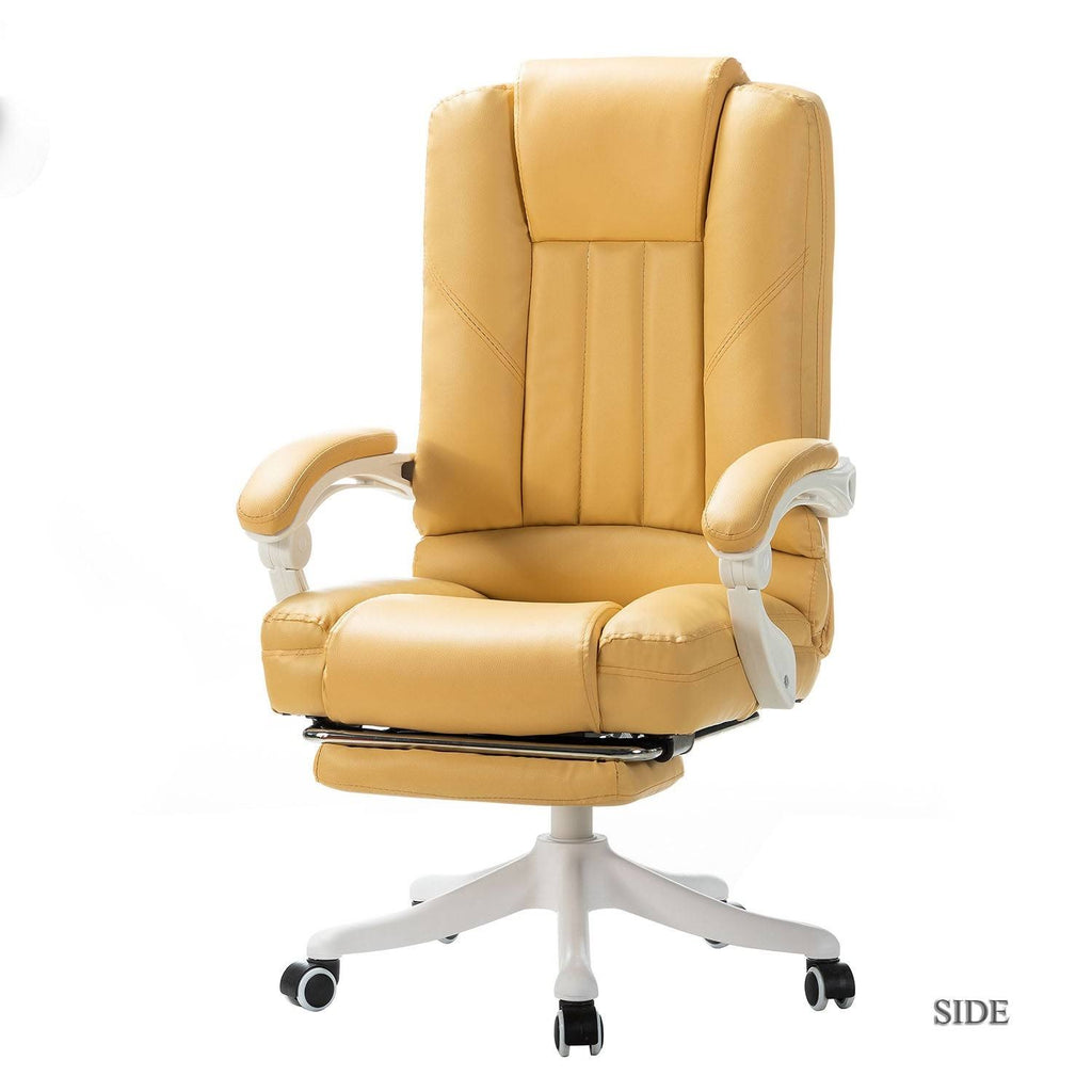 Navy Swivel Gaming Chair with White Base L5893