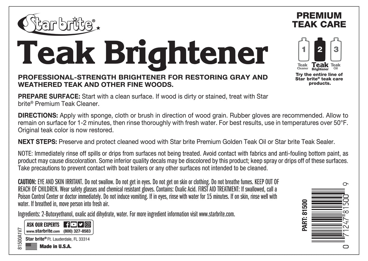 Teak Brightener - 1 Gallon N579