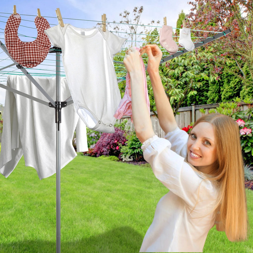 Green Retractable Umbrella Drying Rack C331