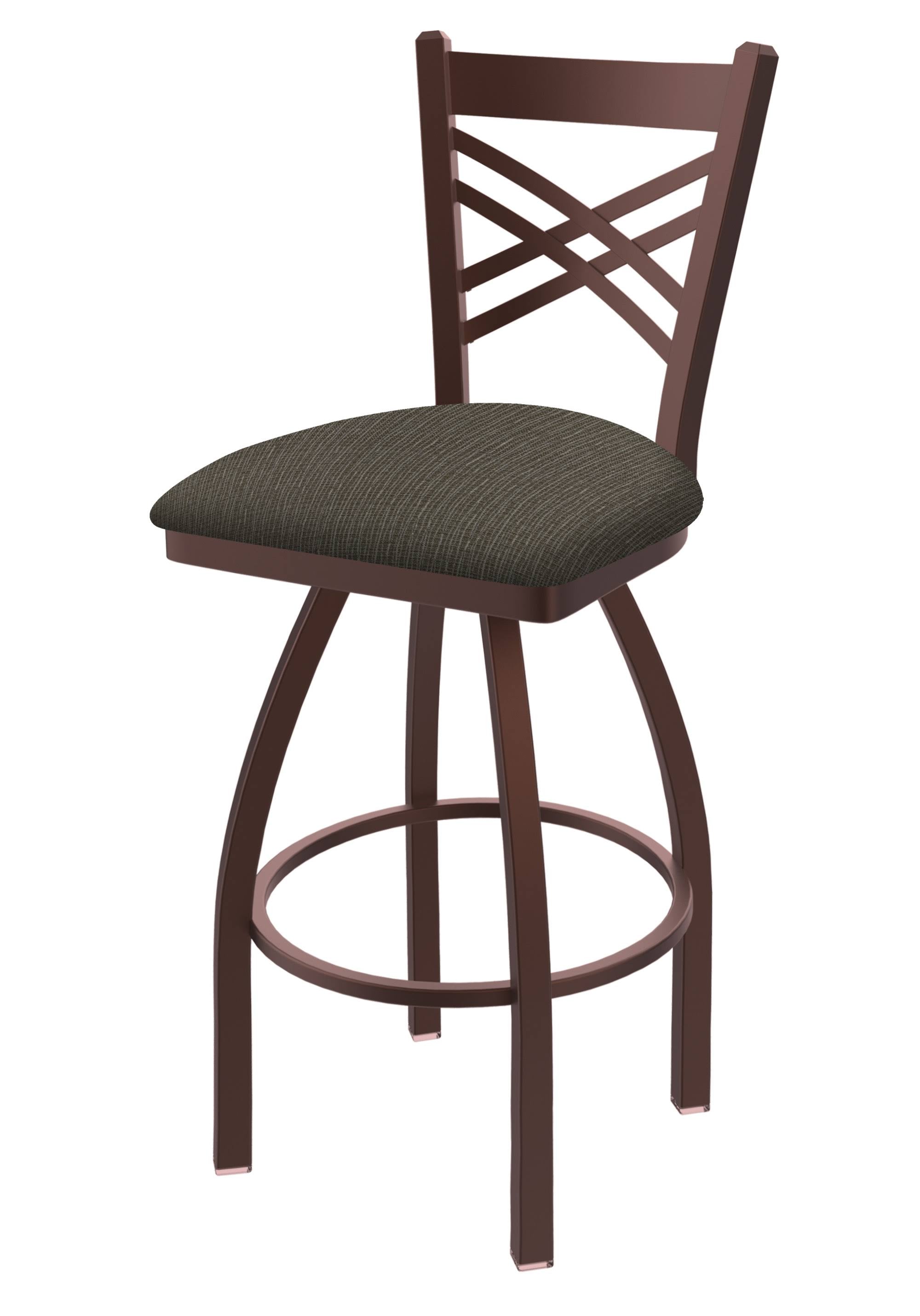 25x22 Swivel Counter Stool with Bronze Finish L89609