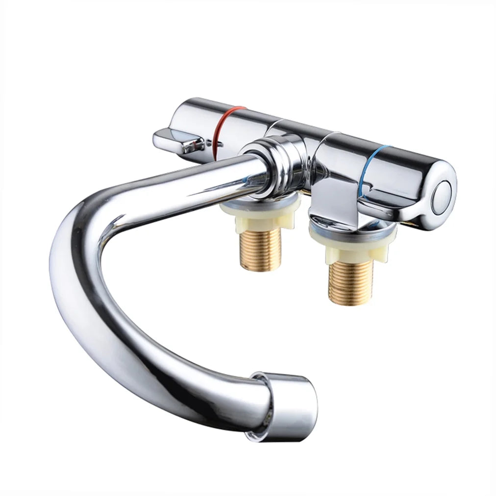 Foldable RV Rotating Two Handle Deck/Wall Mounted Kitchen Hot and Cold Water Mixer Tap A874