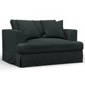 Dark Gray Slipcovered Chair & A Half Sofa W39002