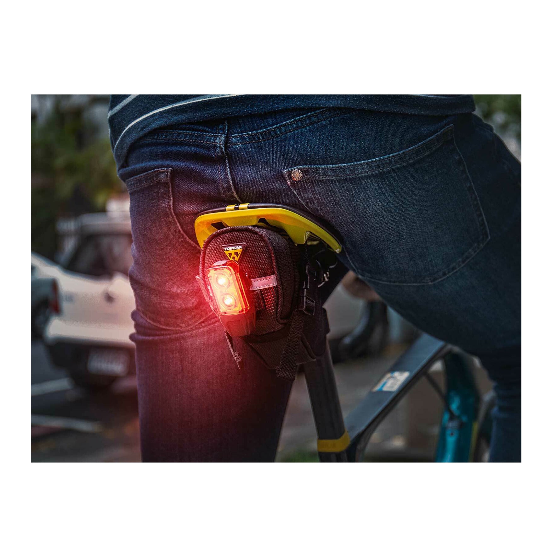 USB Combination Light Set with Bike Seat Bag T9143