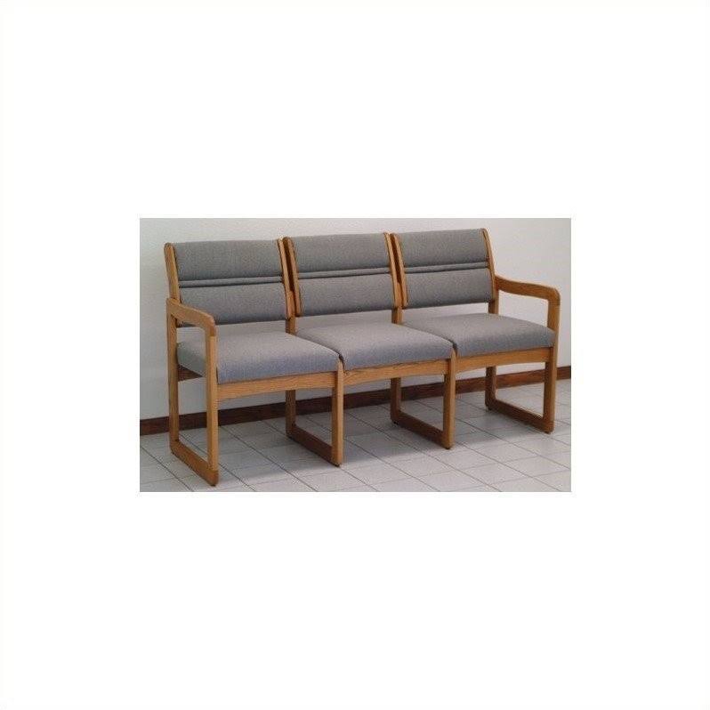 Powder Blue Three Seat Sofa A3593