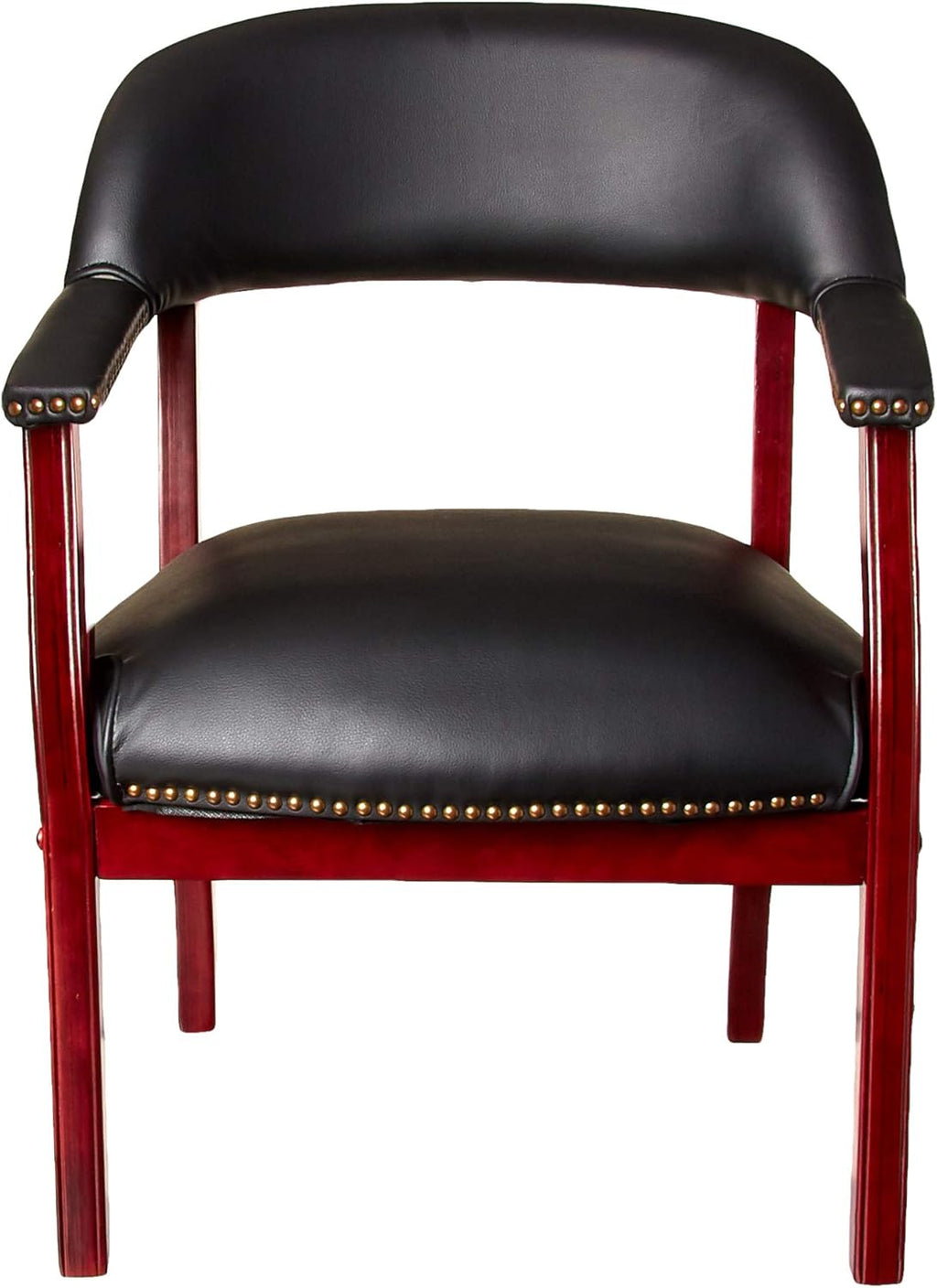 Black Vinyl Captain’s Chair B40454