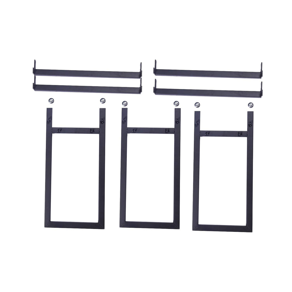Black Steel Firewood Log Rack B708715
