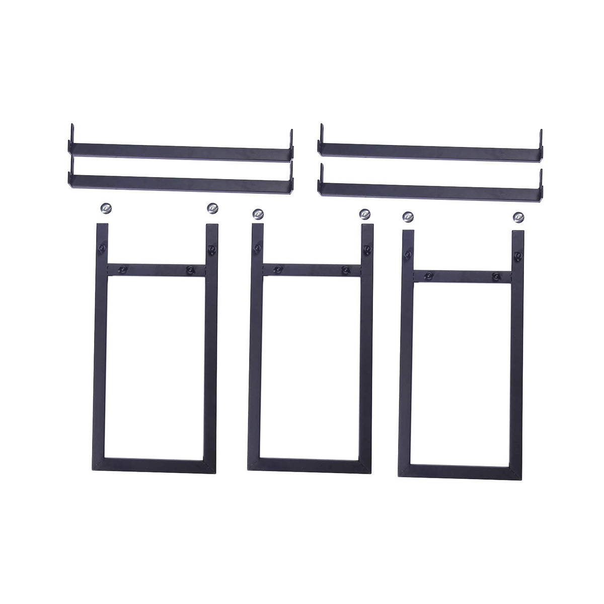Black Steel Firewood Log Rack B708715