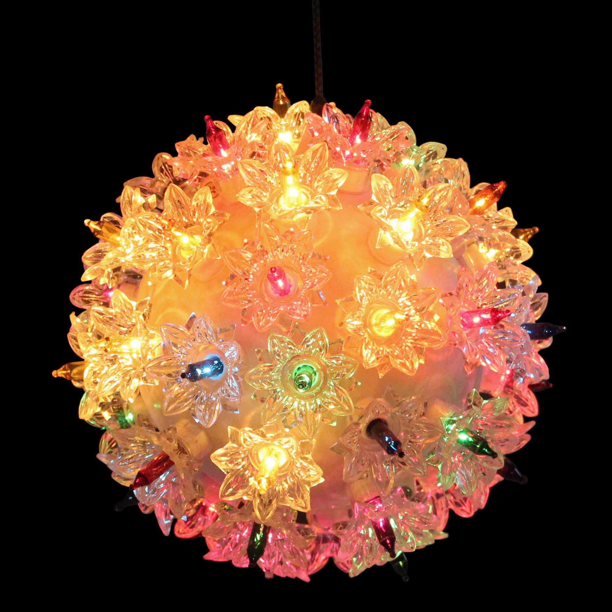 Glitter White Twinkle Sphere Christmas Light T657569