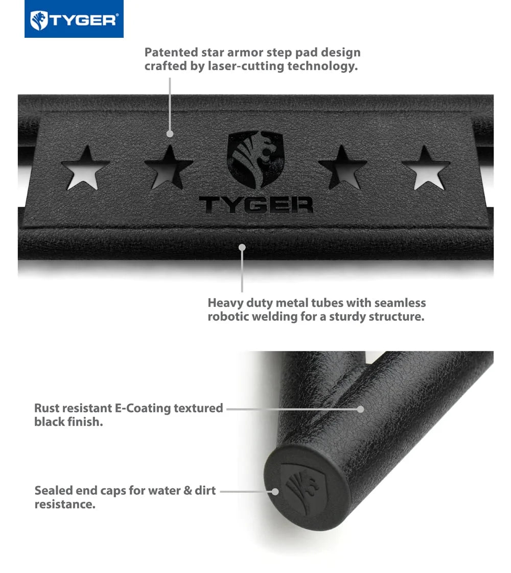 Side Step Rails Nerf Bars Running Boards D14880