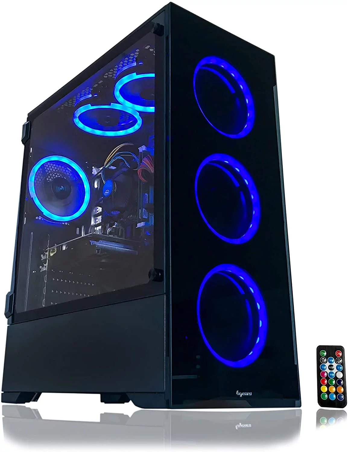 Gaming PC Desktop Computer Intel 3.70GHZ 16GB Ram 512GB SSD RX 580 8GB WINDOWS 11 RGB W32431