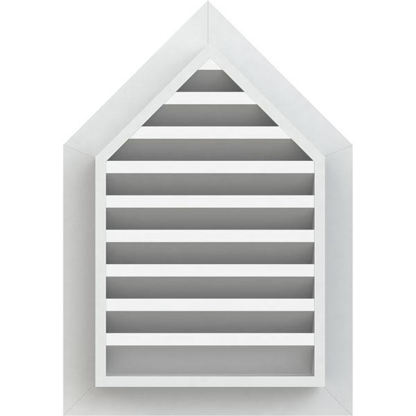 Peaked Top Gable Vent, PVC R345