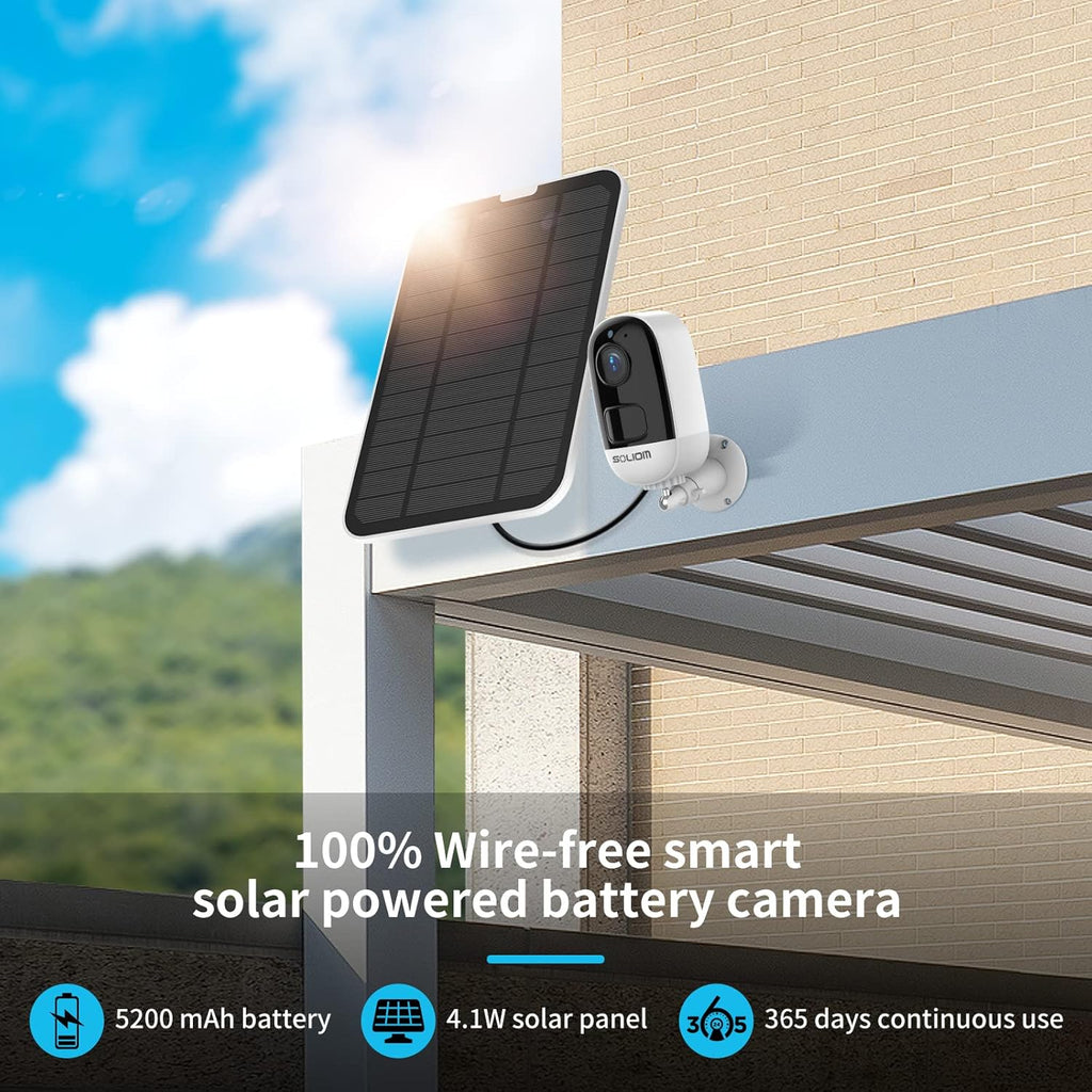1080P Wireless Outdoor Solar Security Camera with Night Vision A841
