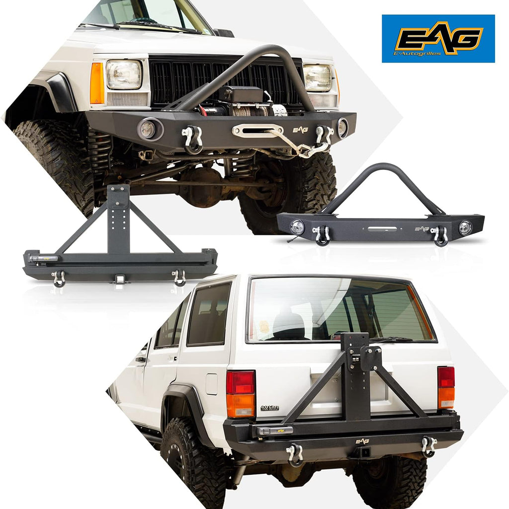 Front Bumper with Tire Carrier for Cherokee XJ J6616
