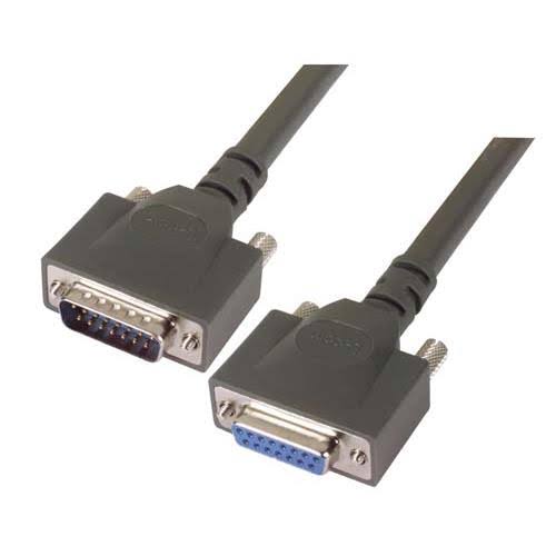 Heavy Duty D-Sub Cable, DB15 Male / Female, 5.0 ft E38799
