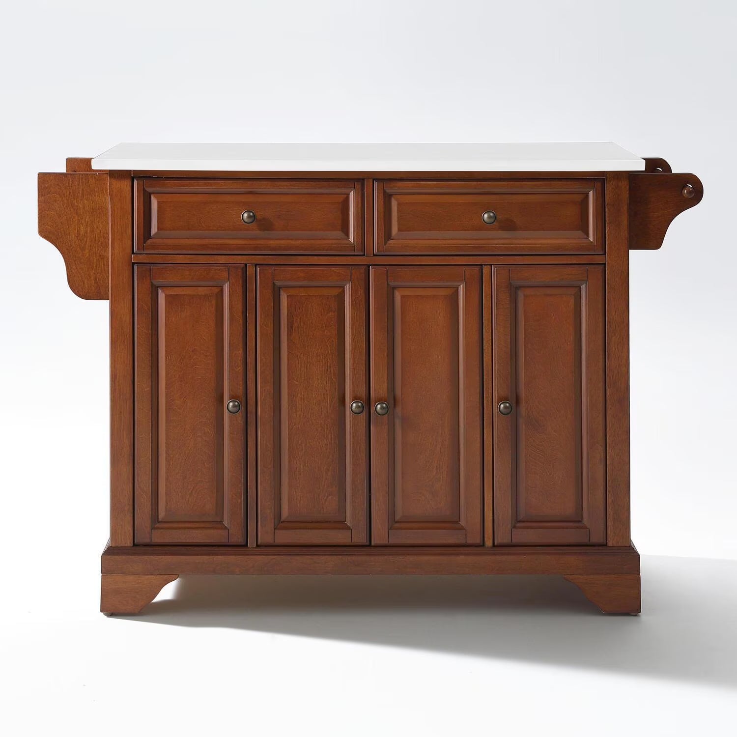 Cherry Wood Granite Top Kitchen Island J7950