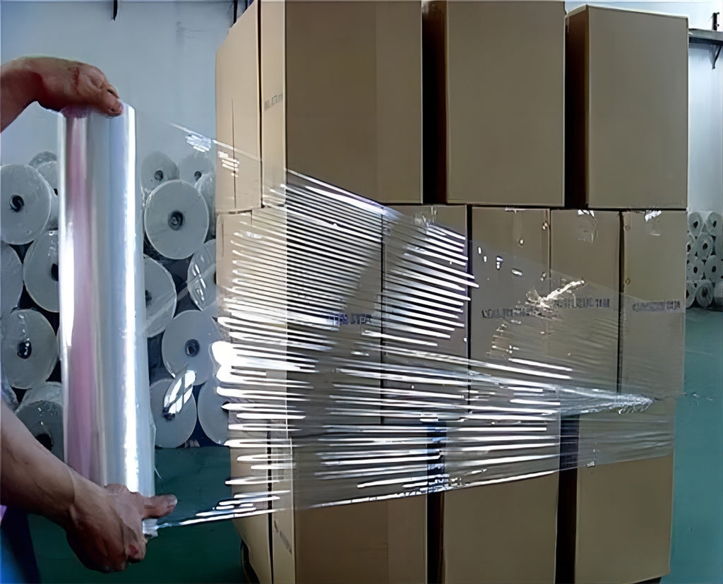18" x 1500' Clear Cast Hand Stretch Film, 80 Gauge, 4 Rolls Z6018