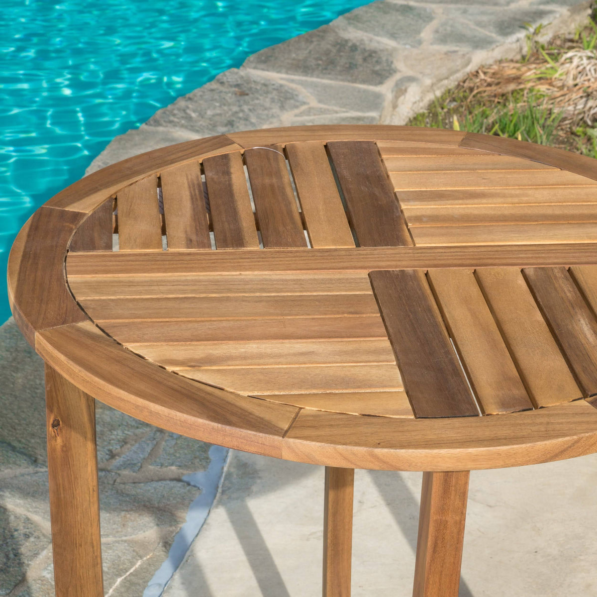 Acacia Wood Accent Table J142681