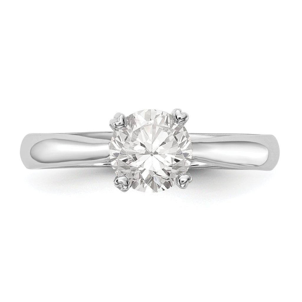 14k White Gold Solitaire Engagement Ring B2929