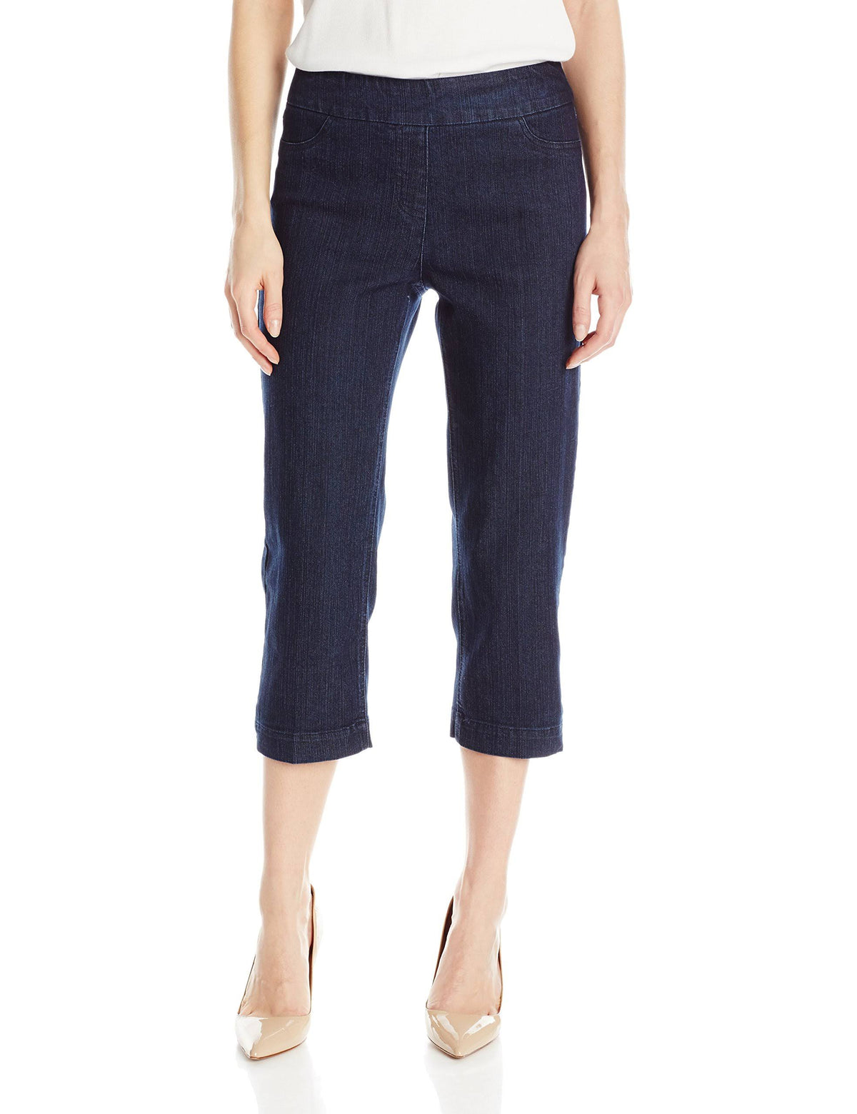 Denim Pull-On Capri Pants K610546