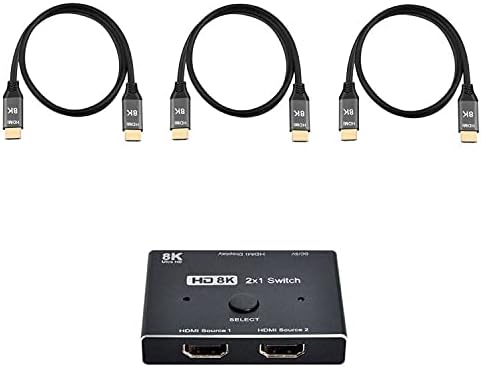 8K@60hz HDMI-Compatible 2.1 Switch 2-IN-1-OUT Hub U924