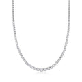Diamond Graduated Tennis Necklace in 14kt White Gold E5267