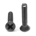 #8-32 x 2 Coarse Thread Machine Screw Phillips Flat Head Low Carbon Steel Black Oxide M454788