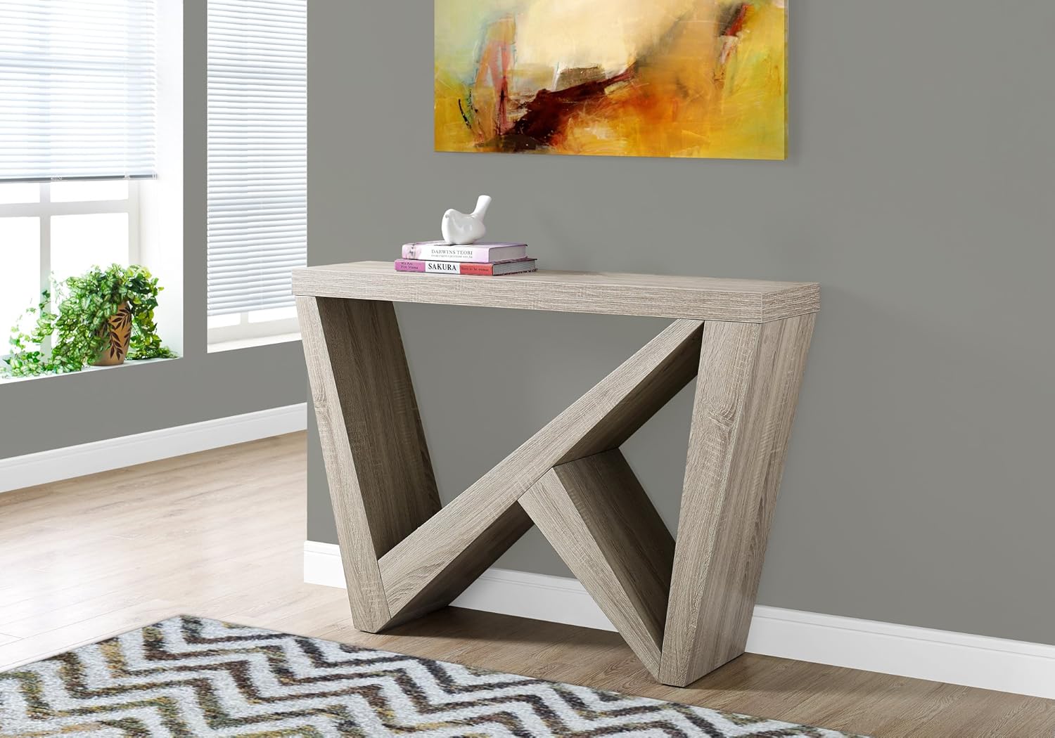 Cappuccino Hall Console Accent Table, 48, Brown W669