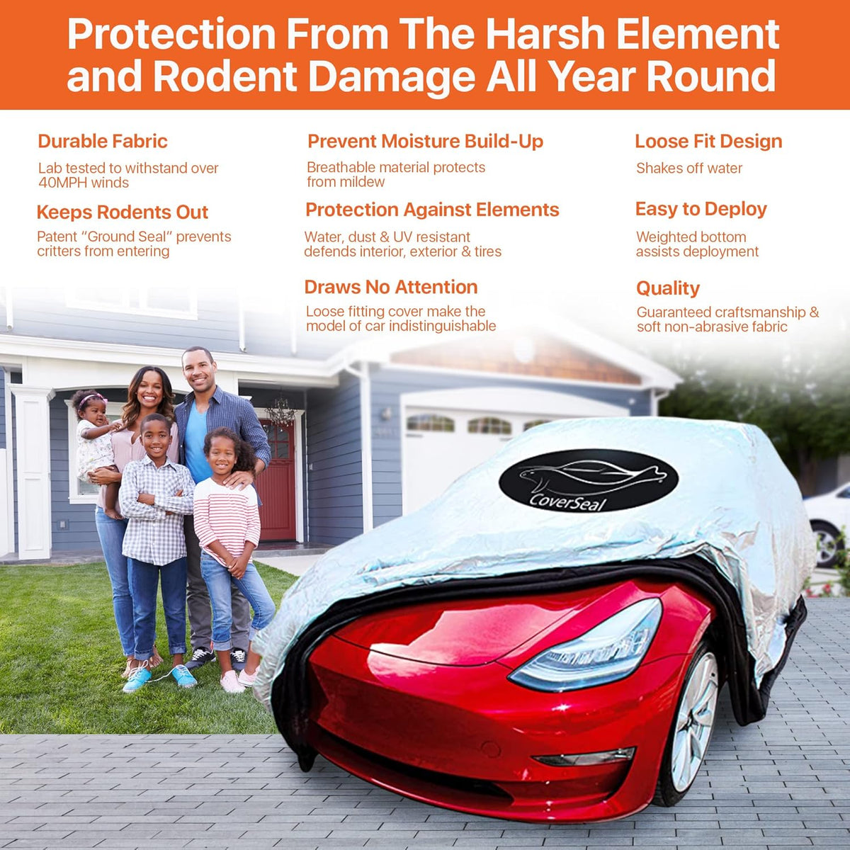 Heavy Duty Outdoor Car Cover Y77063