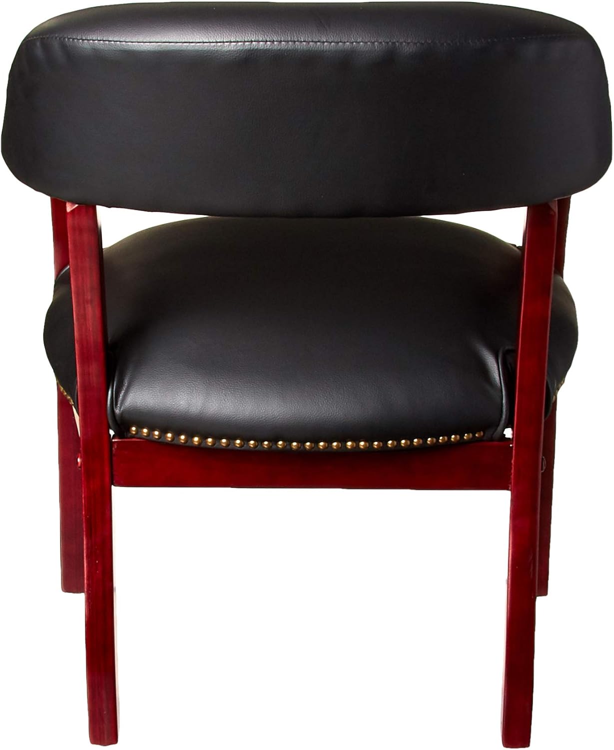 Black Vinyl Captain’s Chair B40454