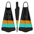 Duck Feet Fins Turquoise/Orange, Large U11070