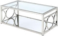 Chrome Metal Coffee Table O251