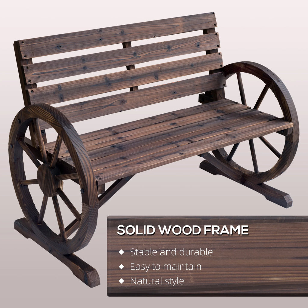 Brown Wood Bench U2341