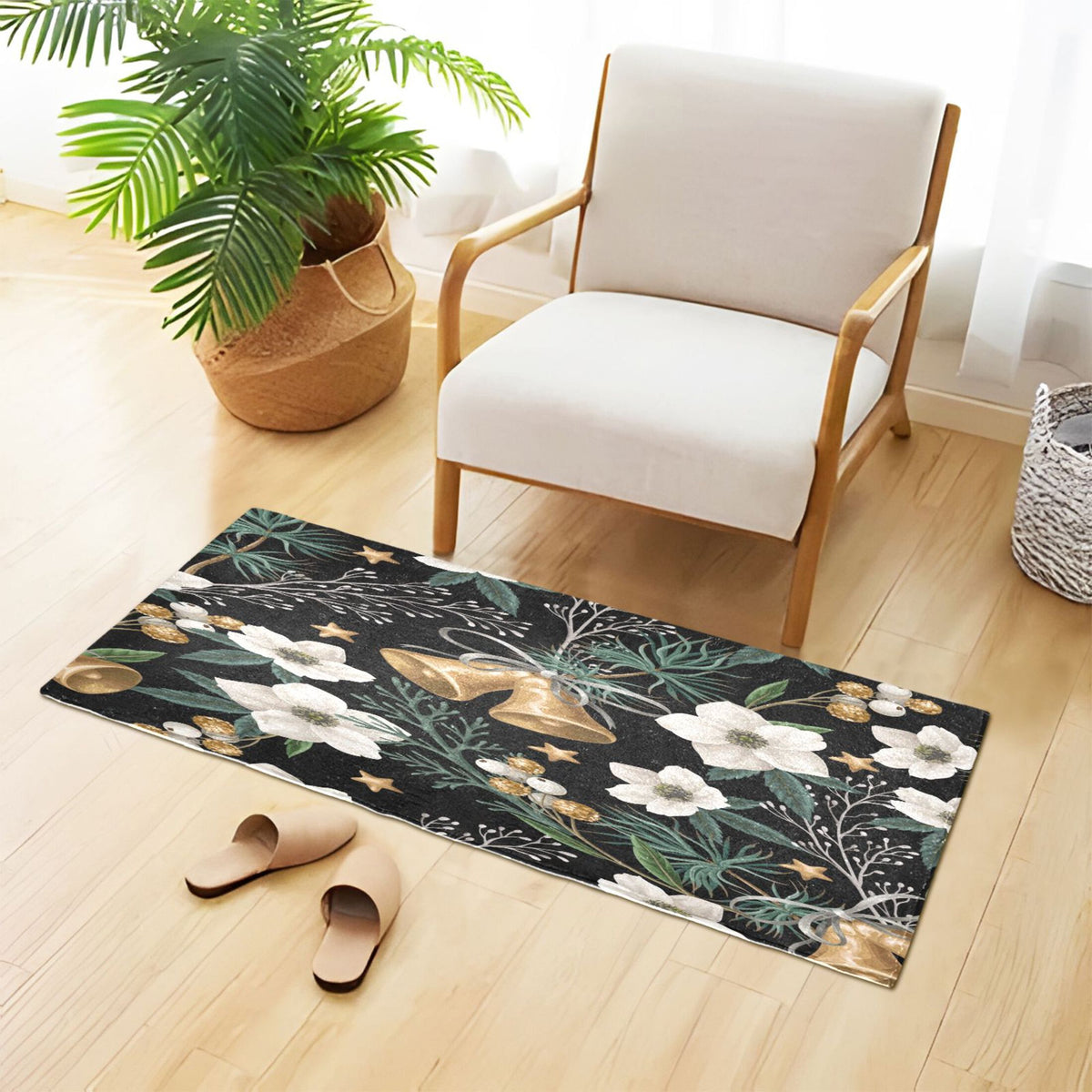Non Slip Plush Shaggy Absorbent Bath Rug 39"x20" Z303983