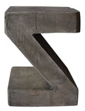 16 in. Light Gray Concrete Accent Table N12344