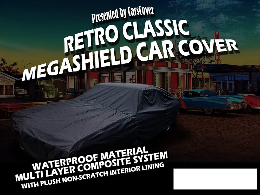 Retro Classic Heavy Duty All Weatherproof Waterproof Car Cover (Fit up to 225 inch Length) A1324