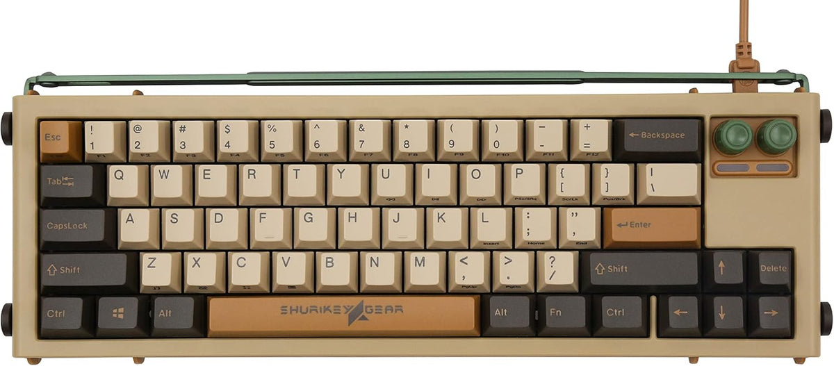 65% Wireless Mechanical Keyboard with White LED Backlit Y175