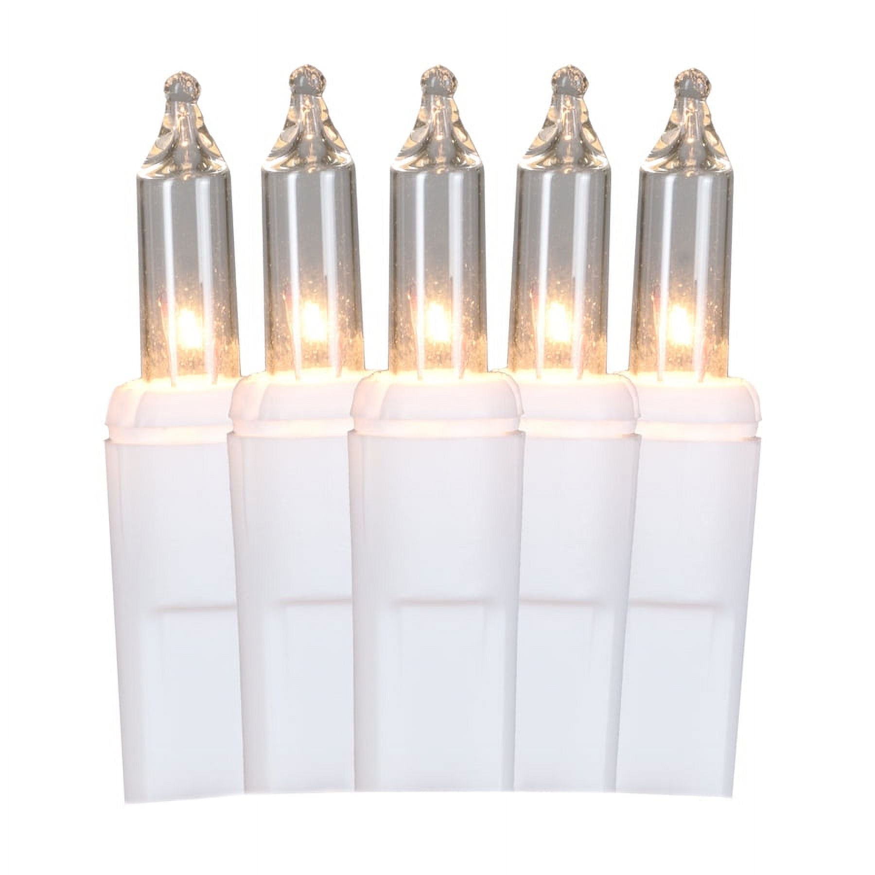 200-Count White Icicle Incandescent Christmas Lights E3893