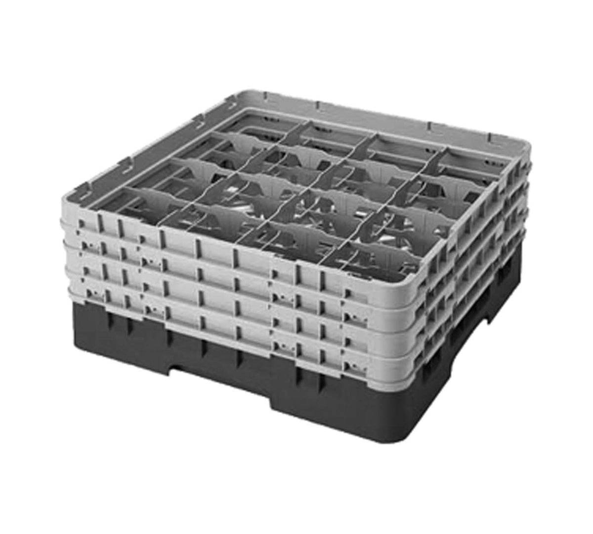 Blue 16 Compartment Glass Rack G525