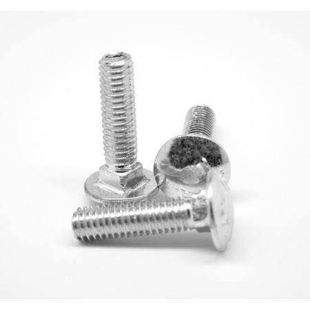 5/16 inch-18 x 3 3/4 inch Coarse Thread Grade 5 Carriage Bolt Medium Carbon Steel Zinc Plated Pk 100 F7828