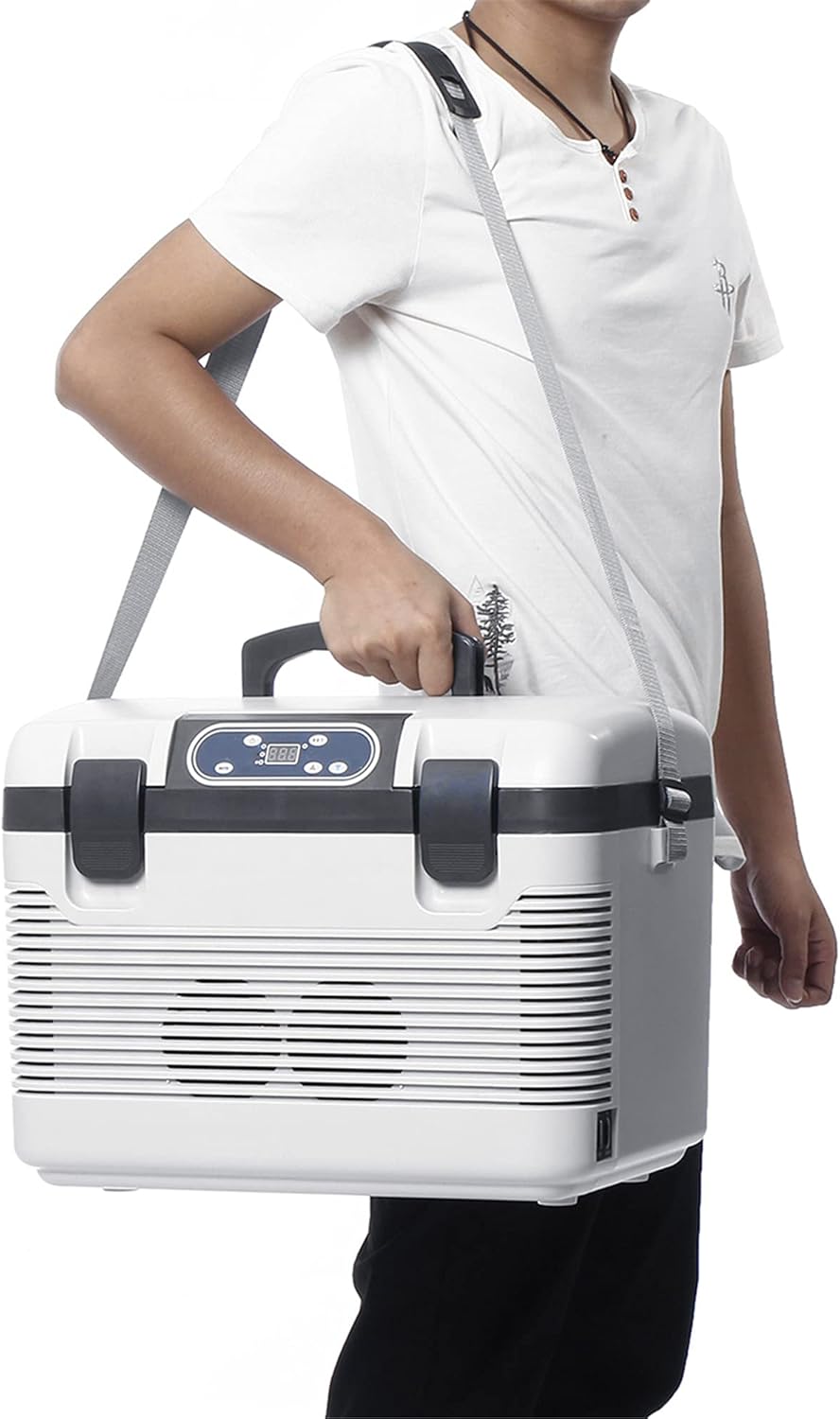 Portable Car Refrigerator, 55 Quart(52L) Electric Compressor Cooler J500