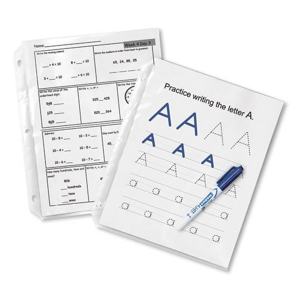 Poly Sheet Protectors, Letter, Nonglare, 50/box H285
