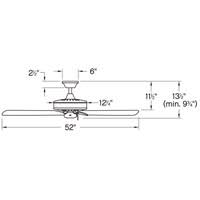 Satin Steel Ceiling Fan E685